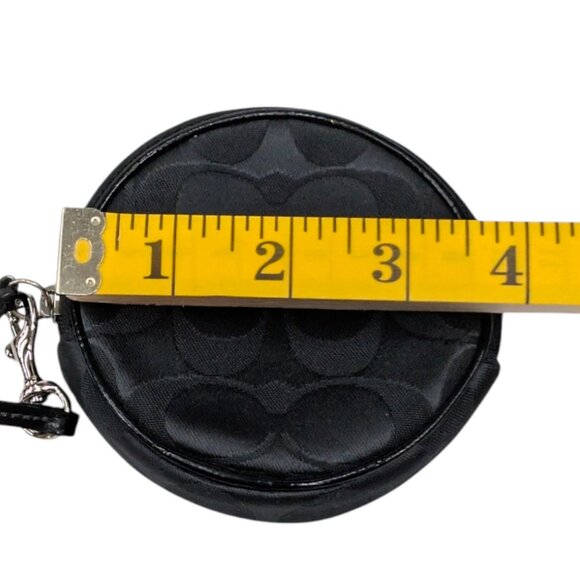 COACH 6362 Demi Hampton Mini Shoulder Bag Black Monogram Jacquard C Purse - Picture 10 of 16